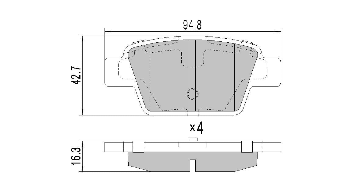 RDA GP Max Brake Pad Set Rear RDB2281