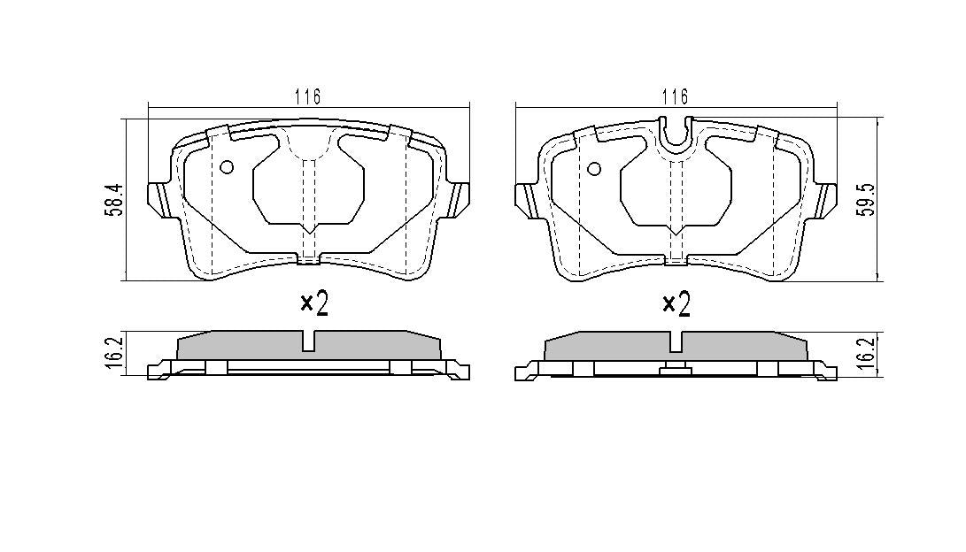 RDA GP Max Brake Pad Set Rear RDB2339