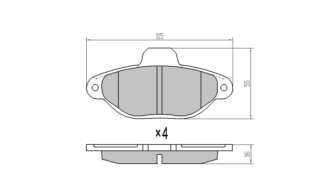 RDA GP Max Brake Pad Set Front RDB2367