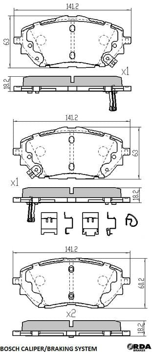RDA Phantom Ceramic Brake Pad Set Front RDC2413
