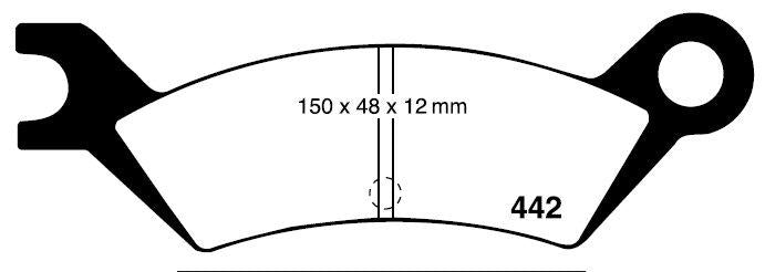 RDA GP Max Brake Pad Set Rear RDB279