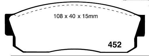RDA GP Max Brake Pad Set Front RDB309