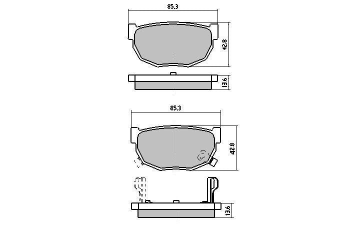 RDA GP Max Brake Pad Set Rear RDB325