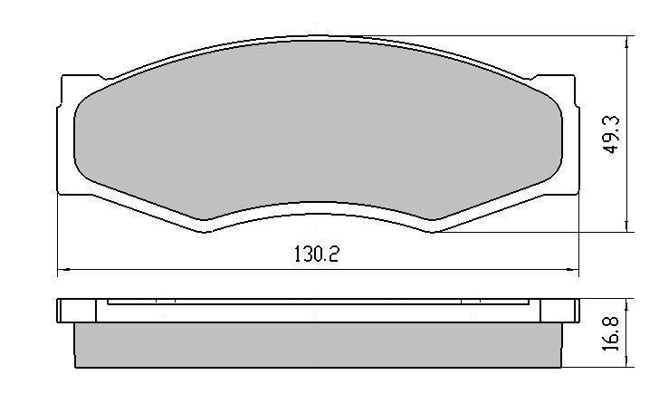 RDA GP Max Brake Pad Set Front RDB340SM