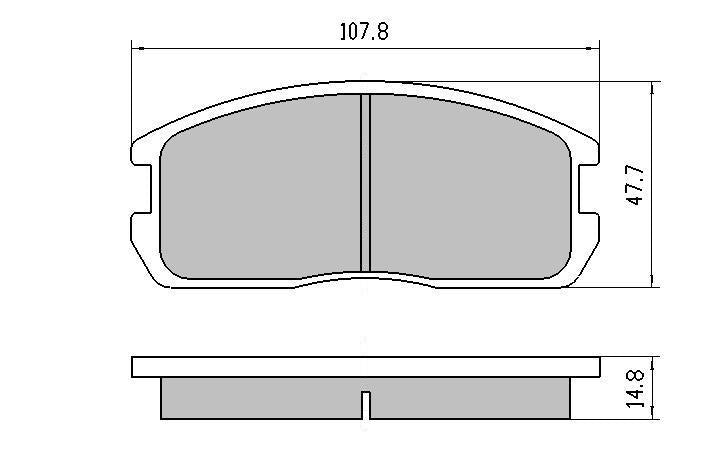 RDA GP Max Brake Pad Set Front RDB357