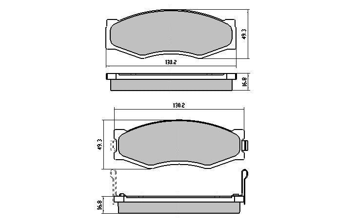 RDA GP Max Brake Pad Set Front RDB382