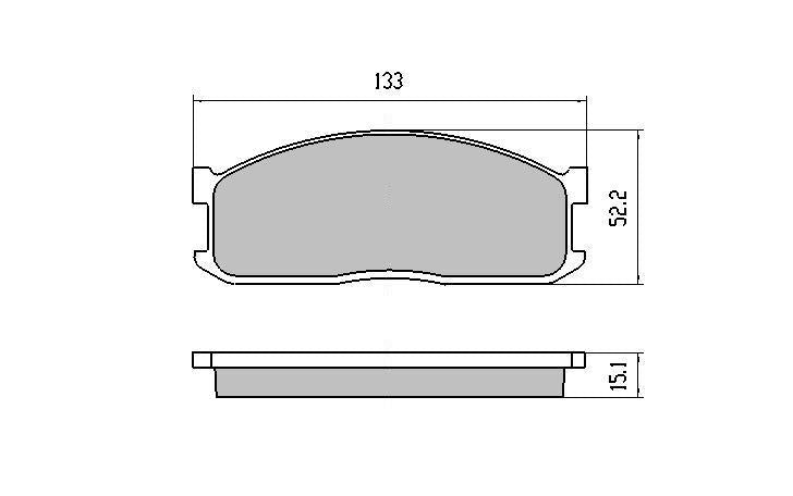RDA GP Max Brake Pad Set Front RDB388