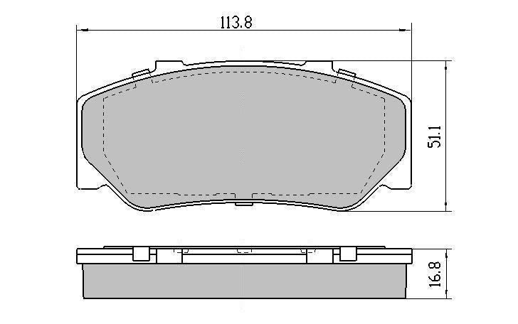 RDA GP Max Brake Pad Set Front RDB389