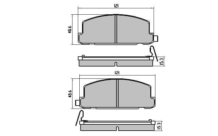 RDA GP Max Brake Pad Set Front RDB395