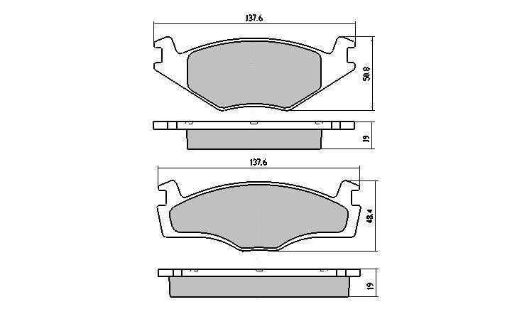 RDA GP Max Brake Pad Set Front RDB400