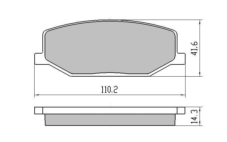 RDA Phantom Ceramic Brake Pad Set Front RDC403