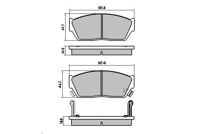 RDA GP Max Brake Pad Set Front RDB408