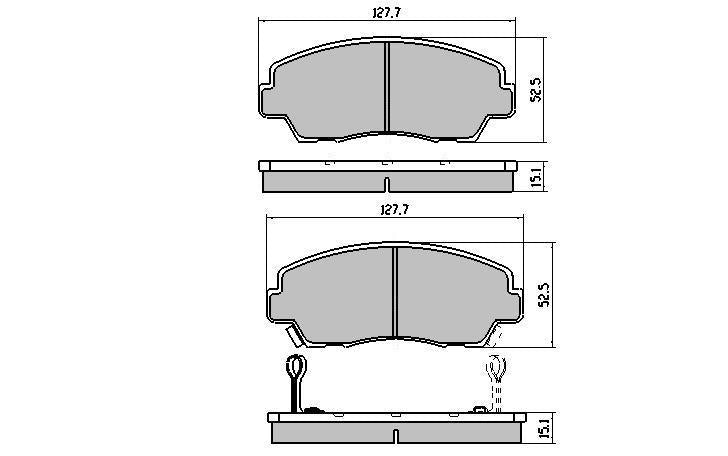 RDA Phantom Ceramic Brake Pad Set Front RDC409