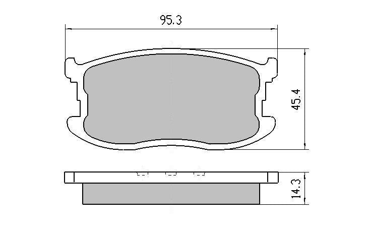 RDA GP Max Brake Pad Set Front RDB410