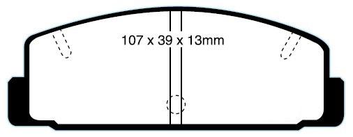 RDA Phantom Ceramic Brake Pad Set Rear RDC417