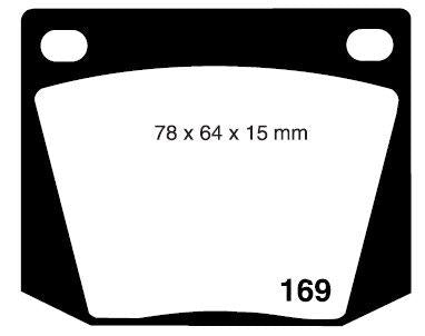 RDA GP Max Brake Pad Set Front RDB525