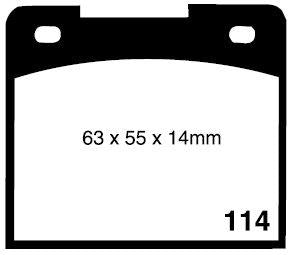 RDA GP Max Brake Pad Set Front/Rear RDB538