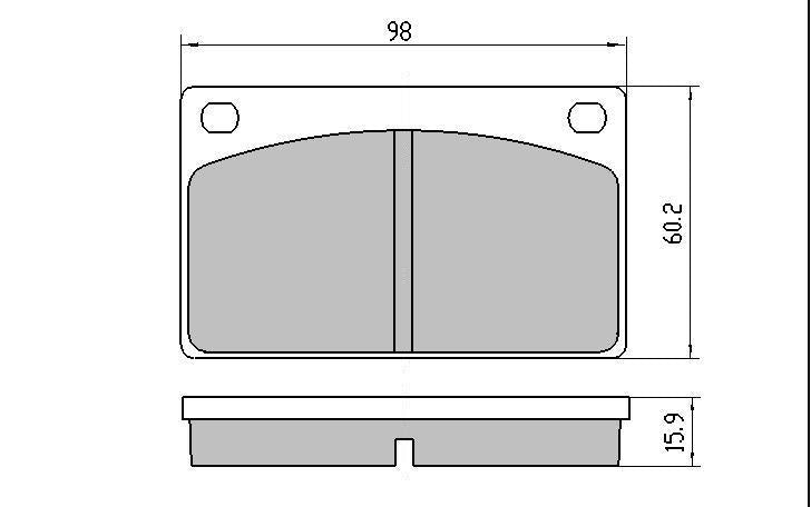 RDA GP Max Brake Pad Set Front RDB549