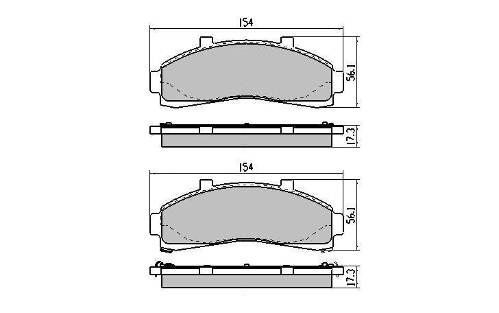 RDA GP Max Brake Pad Set Front RDB7532