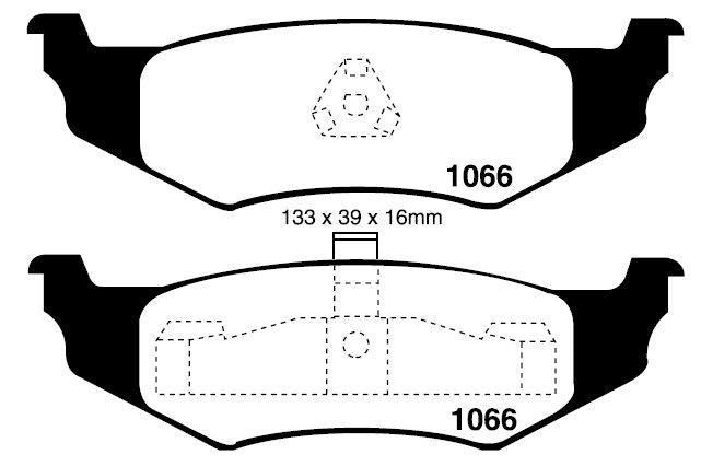 RDA GP Max Brake Pad Set Rear RDB7717