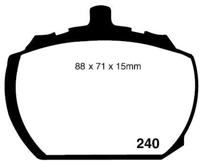 RDA GP Max Brake Pad Set Front RDB840