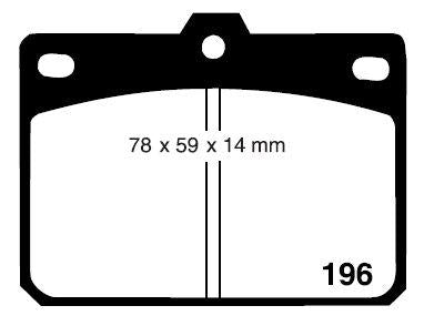 RDA GP Max Brake Pad Set Front RDB85