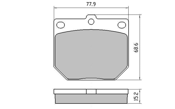 RDA GP Max Brake Pad Set Front RDB86