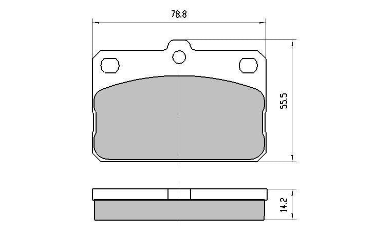 RDA GP Max Brake Pad Set Front RDB87