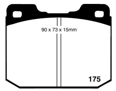 RDA GP Max Brake Pad Set Front RDB95