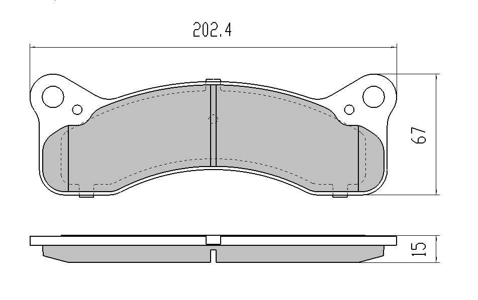 RDA GP Max Brake Pad Set Front RDBS771