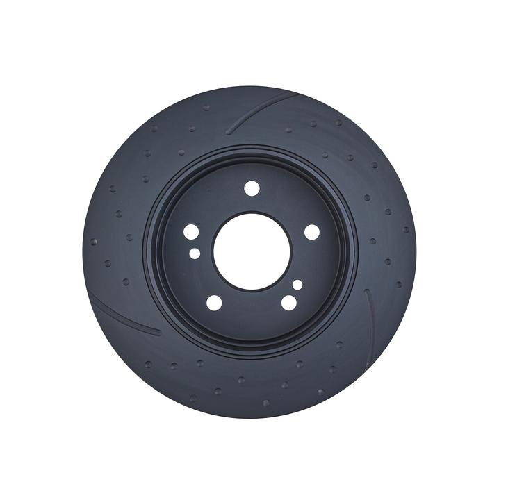 RDA Slotted And Dimpled Brake Rotor Pair 278mm Rear RDA287D