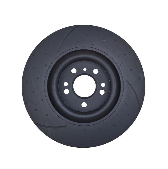 RDA Slotted And Dimpled Brake Rotor Pair 350mm Front RDA7918D