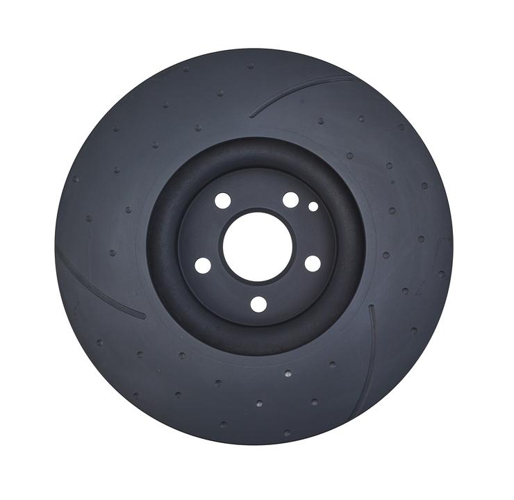 RDA Slotted And Dimpled Brake Rotor Pair 360mm Front RDA8159D