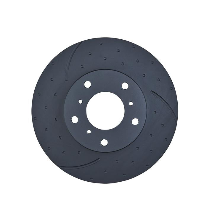 RDA Slotted And Dimpled Brake Rotor Pair Front RDA40D
