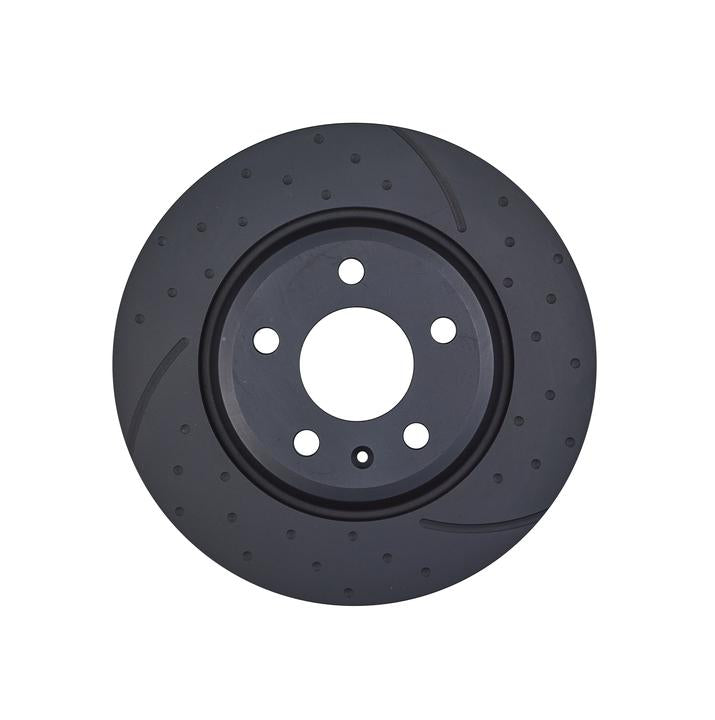 RDA Slotted And Dimpled Brake Rotor Pair 300mm Rear RDA8010D