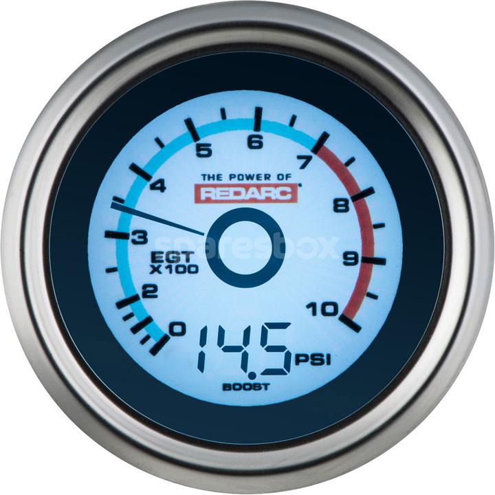 REDARC EGT & 52mm Boost Gauge G52-EB