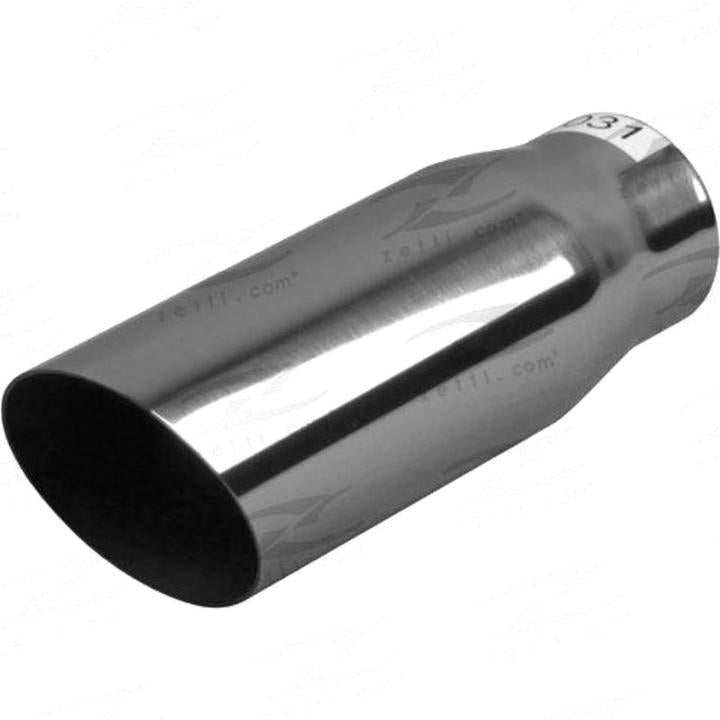Redback Exhaust Tip SS Angle Cut 45x63x200mm