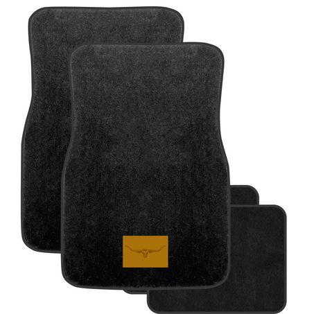 R.M.Williams Carpet Floor Mat Set Front & Rear Black CMRMCBLKS4