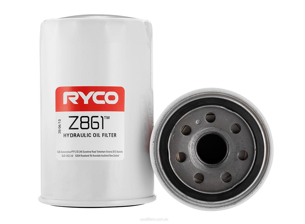 Ryco Oil Filter Heavy Duty Spin-On Hydraulic Z861