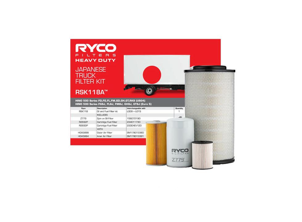 Ryco 4x4 Filter Service Kit RSK118A