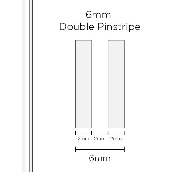SAAS Pinstripe Double White 6mm x 10m 1302