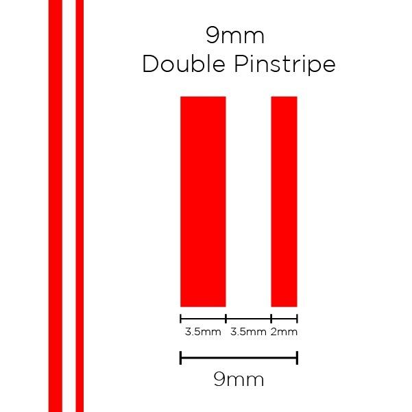SAAS Pinstripe Double Red 9mm x 10m 1503