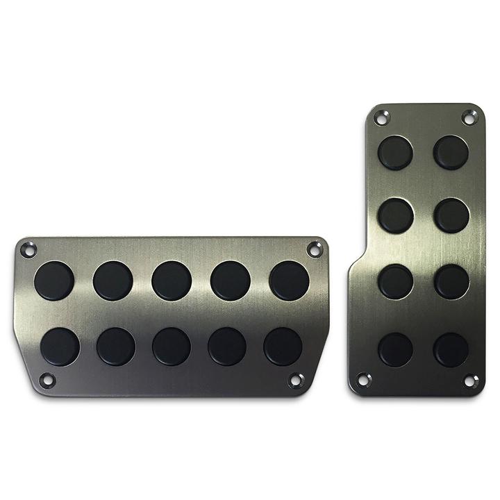 SAAS Pedal Pad Kit Auto - Charcoal Steel SPKA8582
