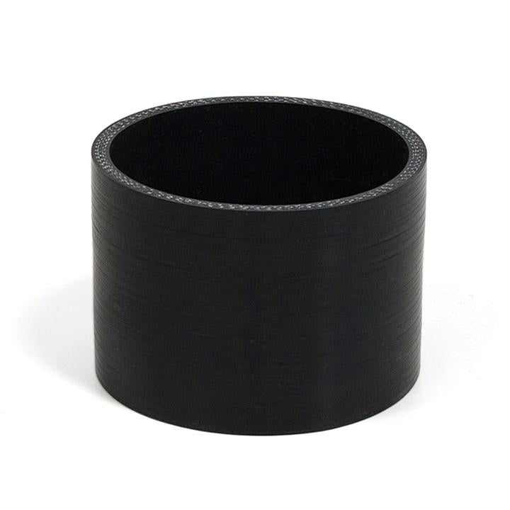 SAAS Silicone Straight Hose 102 x 102 x 76mm Black SSH10210276