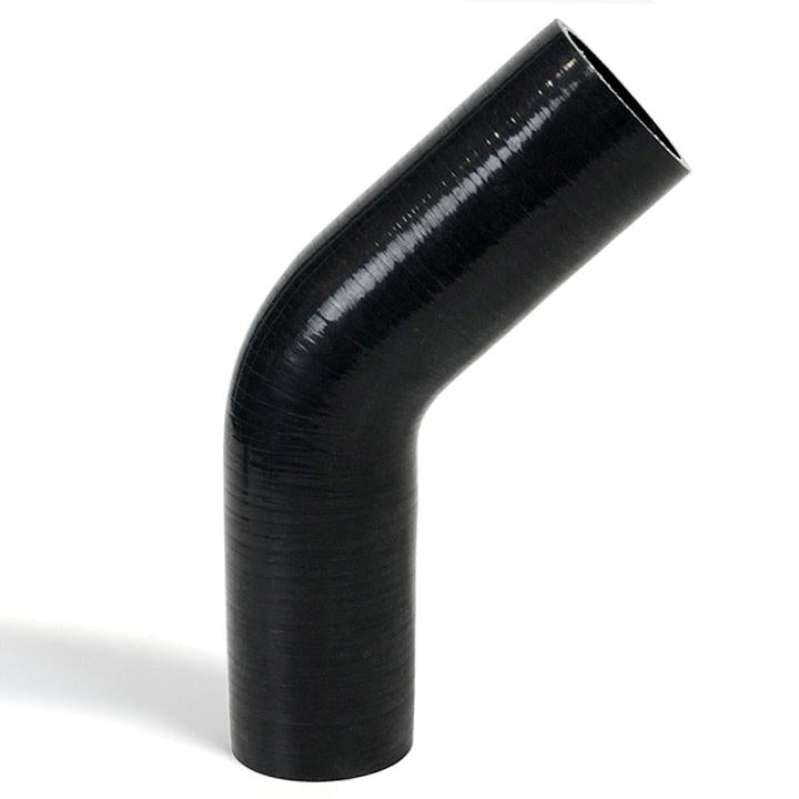 SAAS Silicone 45 Degree Hose 51 x 51mm Black SSH455151