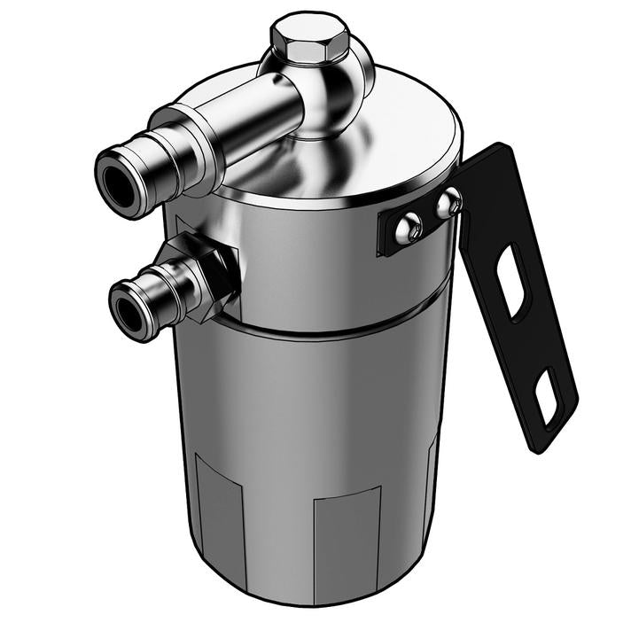 SAAS Oil Catch Can Baffled Billet (Polished) 500mL Suits LS1 ST1013
