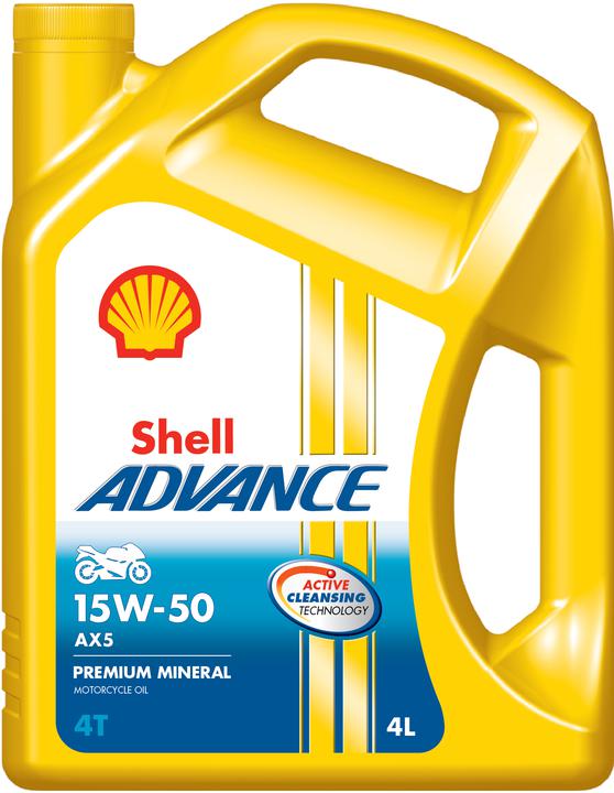 Shell Advance 4T AX5 Oil 15W50 SL/MA 4L