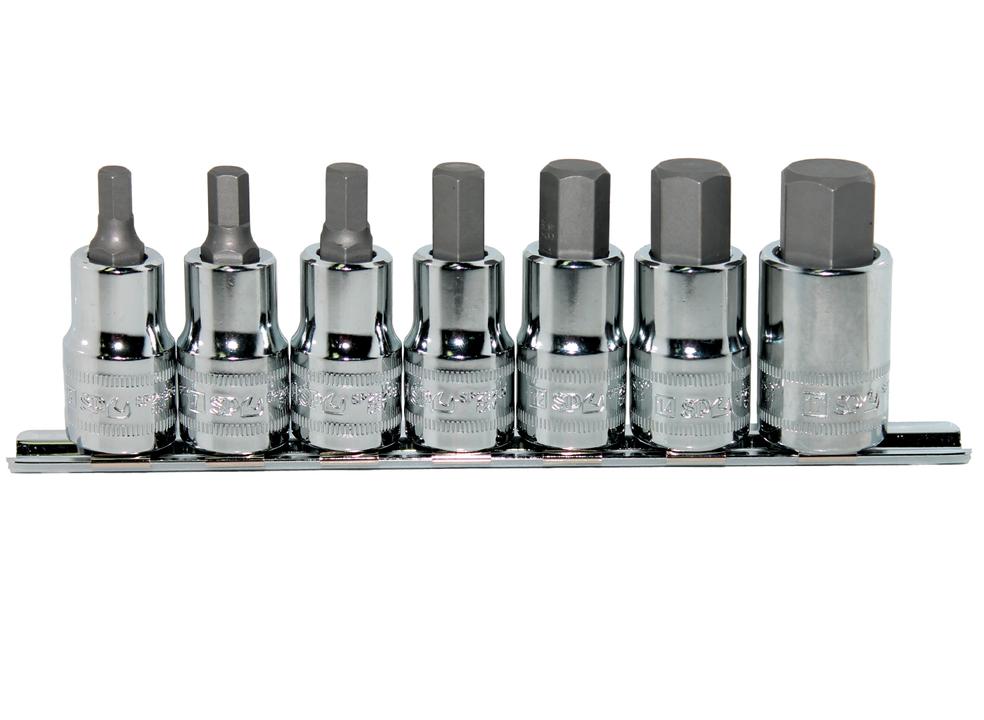 SP Tools Socket Rail Set 1/2""Dr 7Pc Metric Inhex