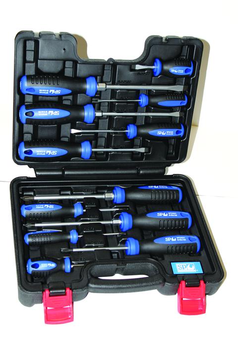 SP Tools Screwdriver Set 12Pc Phillips/Slotted In Carry Cas