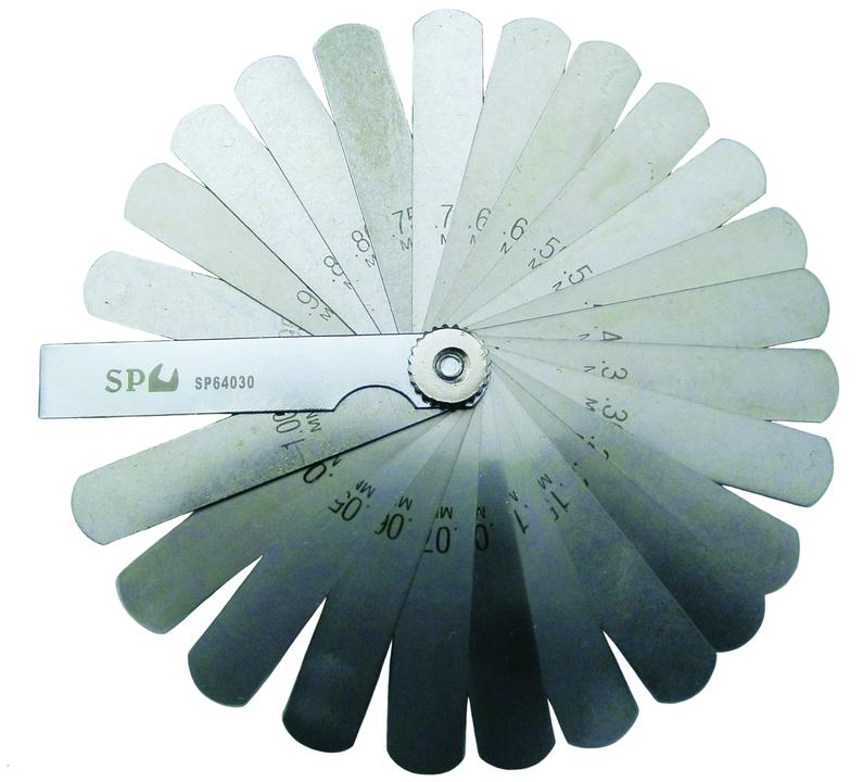 SP Tools Gauge 25Pcs Metric Feeler Set -3"" Type A